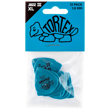 498P100 Tortex Jazz III XL 1,00 mm Sachet de 12 Dunlop