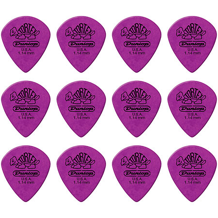 Dunlop 498P114 Tortex Jazz III XL 1,14 mm Sachet de 12