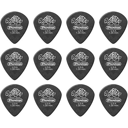 Dunlop 498P135 Tortex Jazz III XL 1,35 mm Sachet de 12