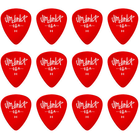 Dunlop 486PK-H Gels Red Heavy Sachet de 12
