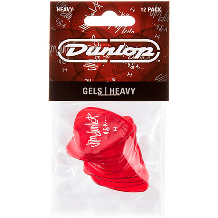 486PK-H Gels Red Heavy Sachet de 12 Dunlop
