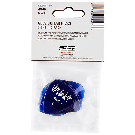 486PK-L Gels Blue Light Sachet de 12 Dunlop