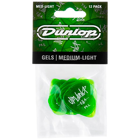 486PK-ML Gels Medium Light Sachet de 12 Dunlop