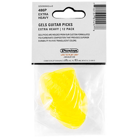 486PXH Gels Extra Heavy Sachet de 12 Dunlop