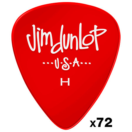Dunlop 486RHV Gels Red Heavy Sachet de 72