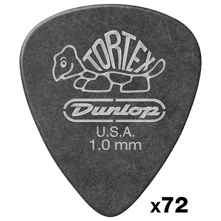 Dunlop 488R100 Tortex Pitch Black 1,00 mm Sachet de 72