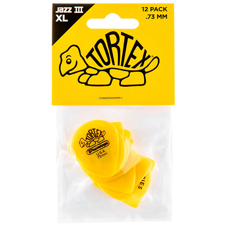 498P73 Tortex Jazz III XL 0,73 mm Sachet de 12 Dunlop