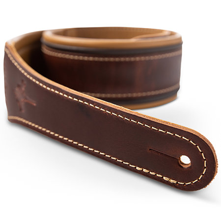4116-25 Ascension Strap Cordovan Leather 2.5" Cordovan Black Butterscotch Taylor