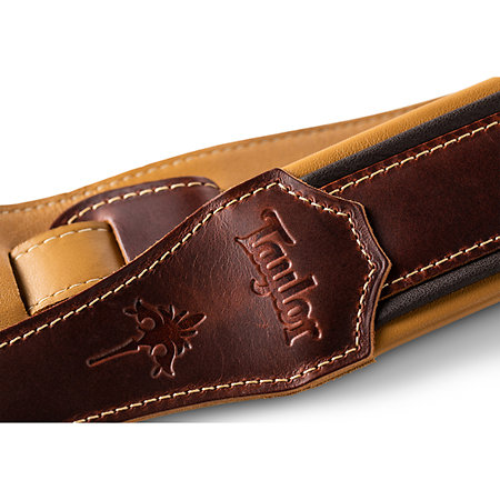 4116-25 Ascension Strap Cordovan Leather 2.5" Cordovan Black Butterscotch Taylor