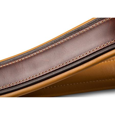 4116-25 Ascension Strap Cordovan Leather 2.5" Cordovan Black Butterscotch Taylor
