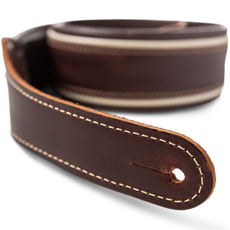 4108-25 Century Strap Cordovan Leather 2.5" Cordovan/Cream/Cordovan Taylor