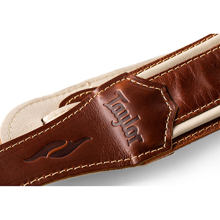 4113-25 Element Strap Brown/Cream Leather 2.5" Taylor