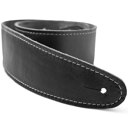 Taylor 4102-25 Strap Black Leather Suede Back 2.5" Black Leather Silver Logo