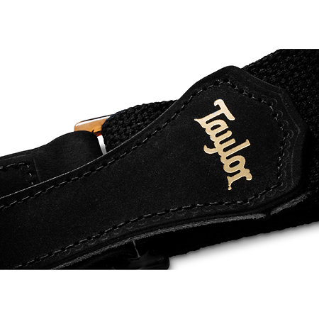 4013-20 GS Mini Strap Blk Cotton 2" Amber Buckle Taylor