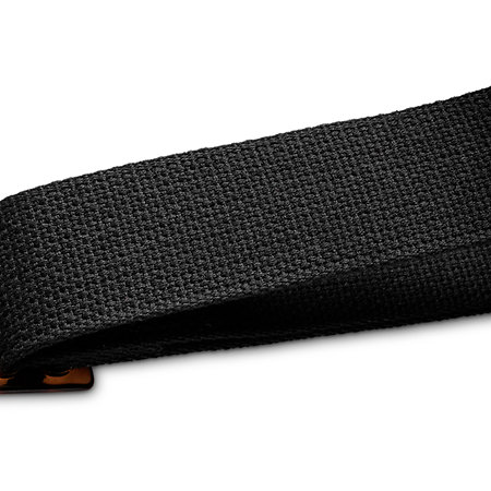4013-20 GS Mini Strap Blk Cotton 2" Amber Buckle Taylor