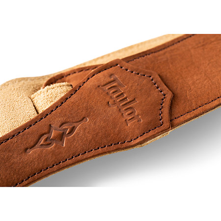 4103-25 Gemstone Strap Sanded Suede Med Brn 2.5" Taylor