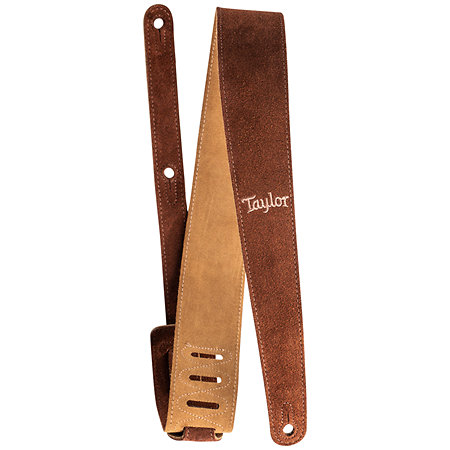 Taylor 4400-25 Strap Embroidered Suede Choc 2.5"