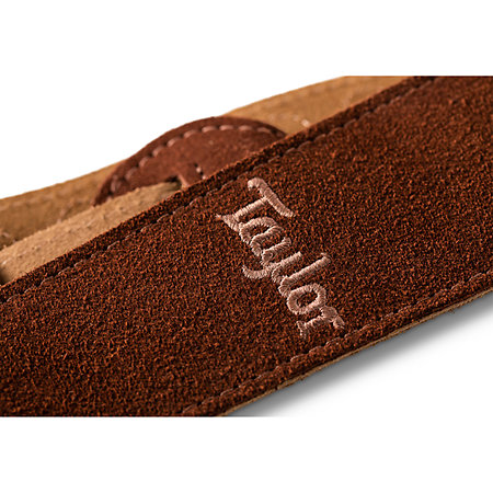 4400-25 Strap Embroidered Suede Choc 2.5" Taylor