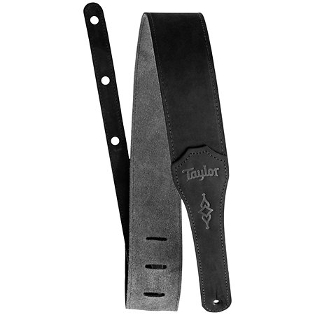 Taylor 4104-25 Gemstone Strap Sanded Suede Black 2.5"