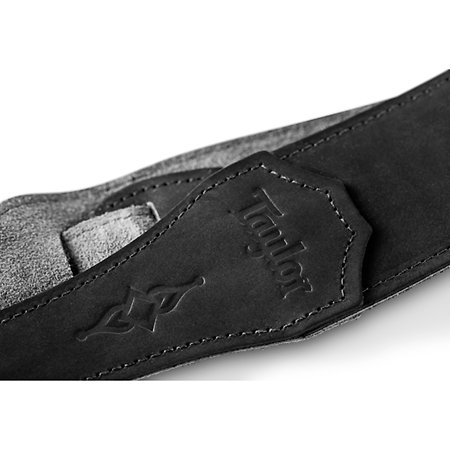 4104-25 Gemstone Strap Sanded Suede Black 2.5" Taylor
