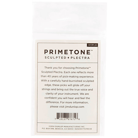 511P100 Primetone Standard Smooth 1,00 mm Sachet de 3 Dunlop