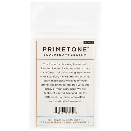 511P130 Primetone Standard Smooth 1,30 mm Sachet de 3 Dunlop