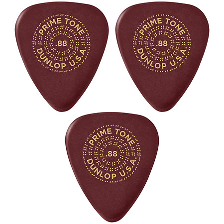 Dunlop 511P88 Primetone Standard Smooth 0,88 mm Sachet de 3