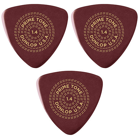 Dunlop 513P140 Primetone Triangle Smooth 1,40 mm Sachet de 3