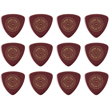 Dunlop 513R140 Primetone Triangle Smooth 1,40 mm Sachet de 12