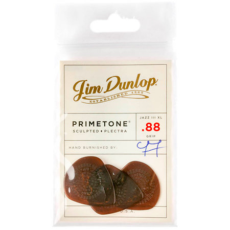 520P088 Primetone Jazz III XL Grip 0,88 mm Sachet de 3 Dunlop