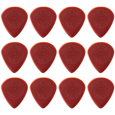 Dunlop 520R140 Primetone Jazz III XL Grip 1,40 mm Sachet de 12