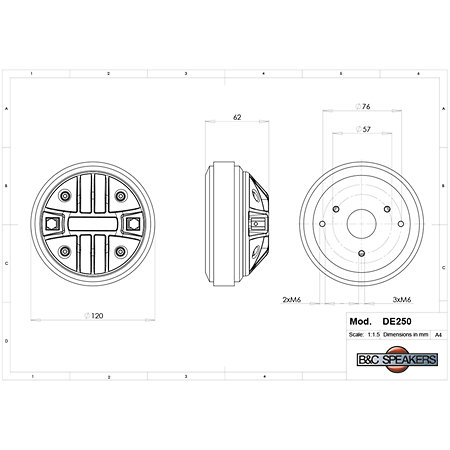 DE250 16 Ohm B&C Speakers