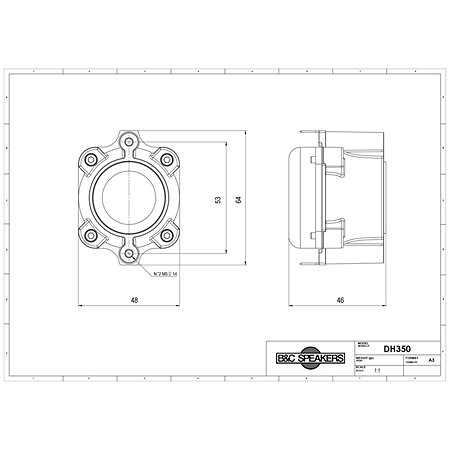 DH350 8 Ohm B&C Speakers