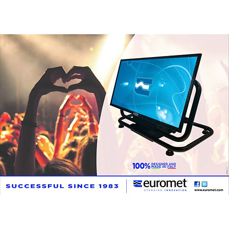 Foldable LCD/Plasma stand Anthracite 8300 Euromet