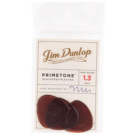 514P130 Primetone Semi-Rond Grip 1,3 mm Sachet de 3 Dunlop