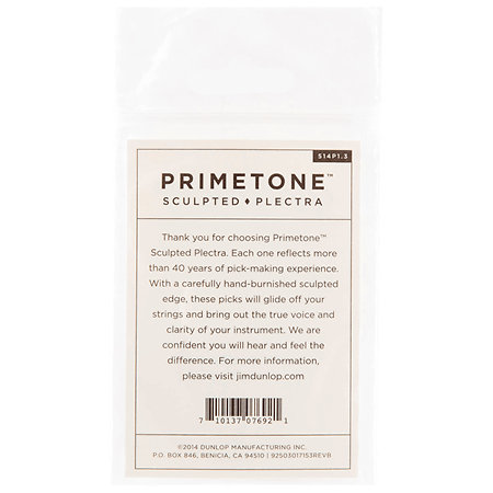 514P130 Primetone Semi-Rond Grip 1,3 mm Sachet de 3 Dunlop