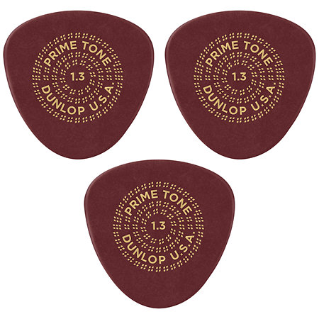 Dunlop 515P130 Primetone Semi-Rond Smooth 1,30 mm Sachet de 3