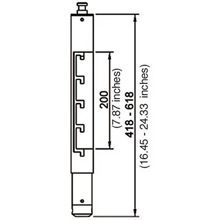 Arakno Extension Column White M 9262 Euromet