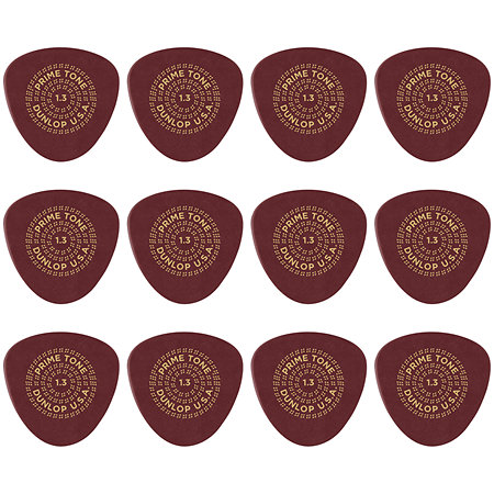 Dunlop 515R130 Primetone Semi-Rond Smooth 1,30 mm Sachet de 12