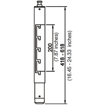 Arakno Extension Column Black M 9263 Euromet