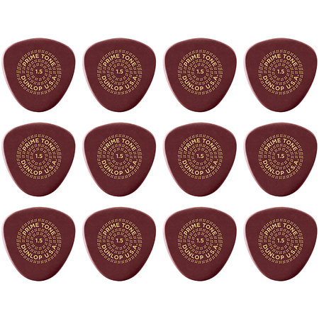Dunlop 515R150 Primetone Semi-Rond Smooth 1,50 mm Sachet de 12