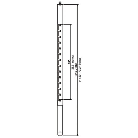 Arakno Extension Column White XL 9268 Euromet