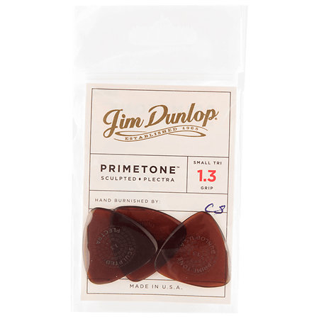 516P130 Primetone Small Triangle Grip 1,30 mm Sachet de 3 Dunlop