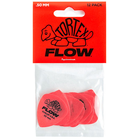 558P050 Tortex Flow Standard 0,50 mm Sachet de 12 Dunlop