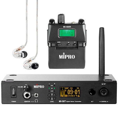 Mipro Pack In-Ear MI-58T + MI-580R + SE215