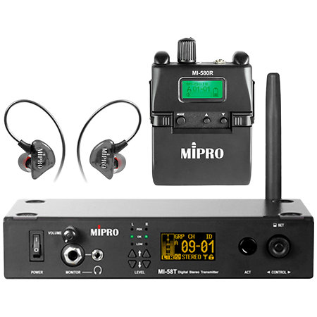 Mipro Pack Retour In-Ear MI-58T+ MI-580R