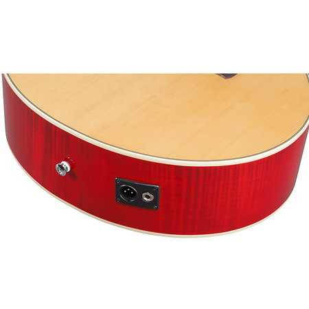 AE170 NTR Natural Gloss Top + Red Gloss Ibanez