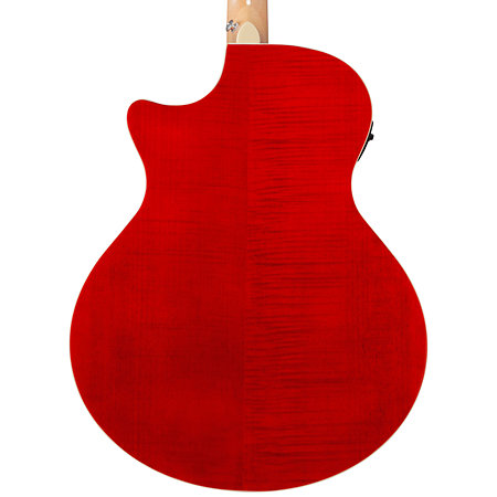 AE170 NTR Natural Gloss Top + Red Gloss Ibanez