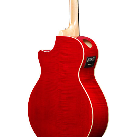 AE170 NTR Natural Gloss Top + Red Gloss Ibanez