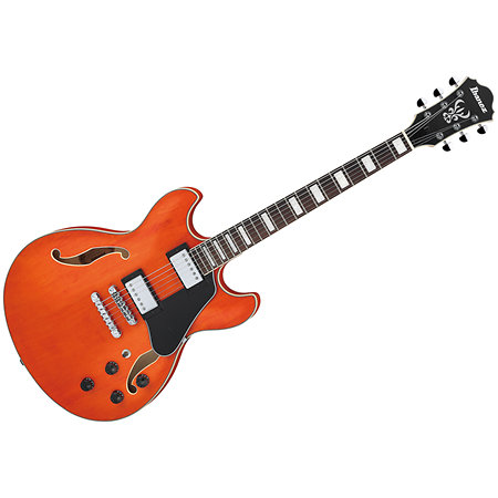 Ibanez AS73 TTF Transparent Tangerine Flat